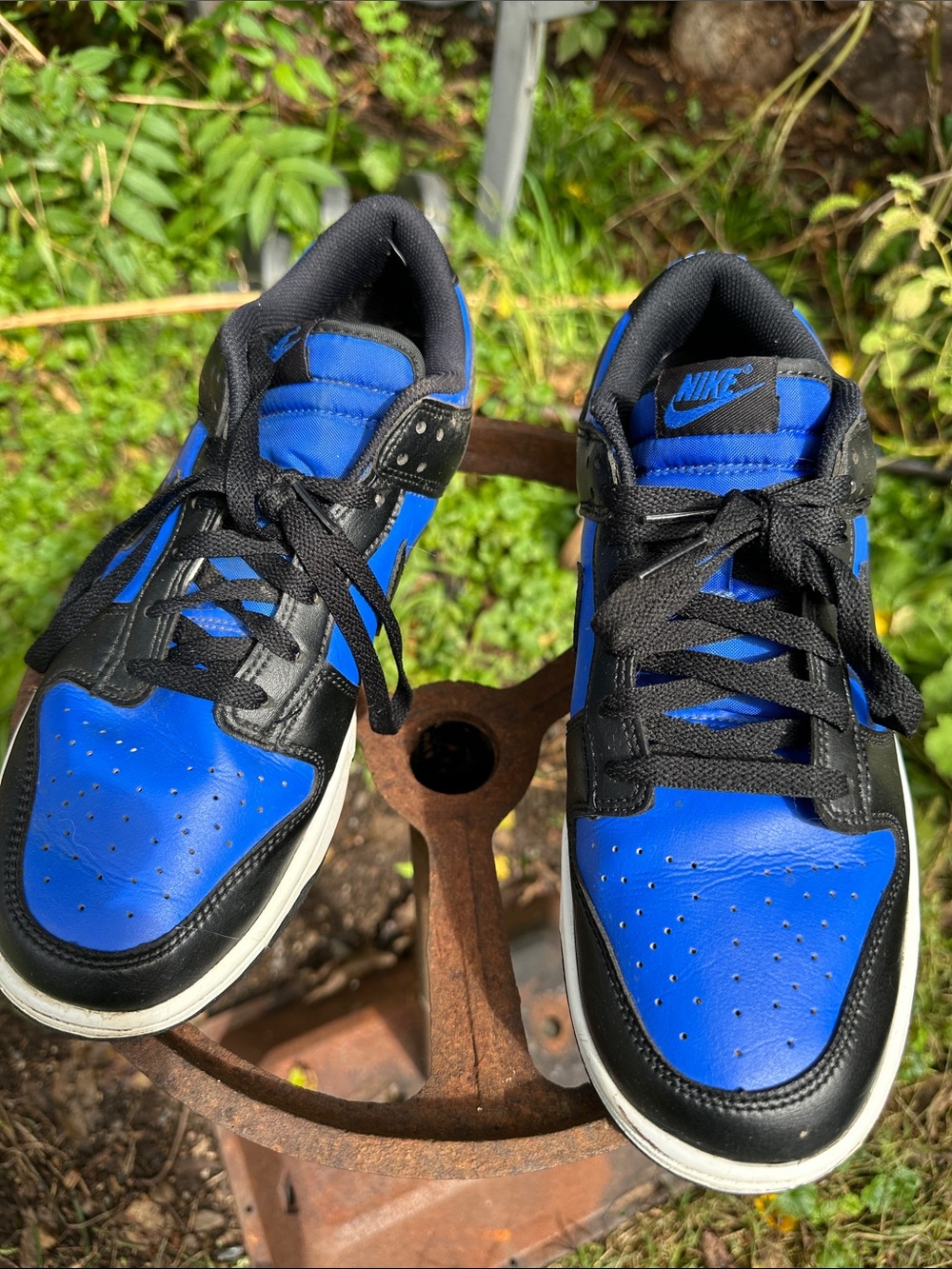 Nike Kids Royal Blue and Black Low-Top Sneakers